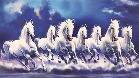 white horse painting vastu